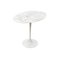 Round Pedestal Table in Aluminum Marble and White Rilsan by Eero Saarinen for Knoll Inc. / Knoll International 1