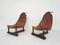 Saddle Leather Lounge Chairs, Brazil, 1960s, Set of 2 4