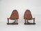 Saddle Leather Lounge Chairs, Brazil, 1960s, Set of 2 1