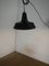 Black Metal Hanging Lamp, 1950s 8