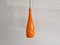 Orange Glass Bang Pendant Lamp by Jacob E. Bang for Fog & Mørup, Denmark, 1960s 6