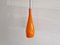 Orange Glass Bang Pendant Lamp by Jacob E. Bang for Fog & Mørup, Denmark, 1960s, Image 6