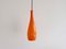 Orange Glass Bang Pendant Lamp by Jacob E. Bang for Fog & Mørup, Denmark, 1960s, Image 1