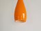 Orange Glass Bang Pendant Lamp by Jacob E. Bang for Fog & Mørup, Denmark, 1960s 3