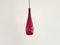 Red Glass Bang Pendant Lamp by Jacob E. Bang for Fog & Mørup, Denmark, 1960s 2