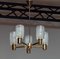 Large Brass Chandelier by Doria Leuchten, 1960, Image 7