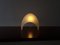 Italian Coque Table Lamp in Frosted Glass for Martinelli Luce, 1970s, Image 8