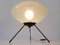 Lámpara de mesa UFO con trípode Mid-Century moderna, años 50, Imagen 5