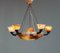 Large Swedish Alabaster Chandelier, 1920s, Image 8