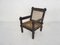 Dutch Oak and Rope Lounge Chair, 1960s, Image 1