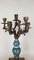 Candelabro japonés de porcelana y bronce, Imagen 3
