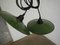 Vintage Green Metal Lamps, 1970s, Set of 2 1