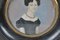 Miniatur, Porträt einer Frau mit Halskette, 19. Jh., 1800er, Farbe & Holz 5
