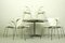 Fauteuils et Table de Salle à Manger 3207 A826 par Arne Jacobsen pour Fritz Hansen, 1972, Set de 7 2