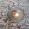Mid-Century White Porcelain and Frosted Glass Wall Lamps 2
