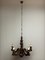 Lámpara de araña estilo Luis XVI de madera, década de 1890, Imagen 2
