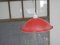 Lámparas de metal esmaltado en rojo, años 80, Imagen 7