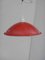 Red Enameled Metal Lamps, 1980s 8