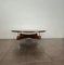 Mid-Century Coffee Table in Wood and Chromed Metal, 1960s 3