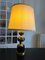 Black and Gilt Table Lamp from Delmas, 1970s, Image 6