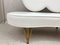Italienisches Vintage Fiammette Heart Sofa aus weißem Leder von Domusnova 5