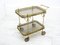 Gilt Metal and Glass Bar Trolley, 1970s 5