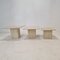 Italian Travertine Coffee or Side Tables, 1980s, Set of 3 6