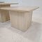 Italian Travertine Coffee or Side Tables, 1980s, Set of 3 11