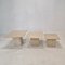 Italian Travertine Coffee or Side Tables, 1980s, Set of 3 5