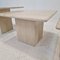 Tables Basses ou d'Appoint en Travertin, Italie, 1980s, Set de 3 9