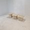 Italian Travertine Coffee or Side Tables, 1980s, Set of 3, Image 7