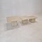 Tables Basses ou d'Appoint en Travertin, Italie, 1980s, Set de 3 3