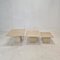 Italian Travertine Coffee or Side Tables, 1980s, Set of 3 1
