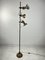 3-Light Floor Lamp in Brass and Aluminum, Italy, 1970s 5