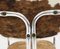 Mid-Century Modern Tubular Chrome Chairs with Cowhide Upholstery, 1970, Set of 4, Image 6