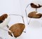 Mid-Century Modern Tubular Chrome Chairs with Cowhide Upholstery, 1970, Set of 4 4