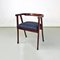 Mid-Century Scandinavian Wood and Dark Grey Fabric Chair with Armrests, 1960s 2