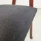 Mid-Century Scandinavian Wood and Dark Grey Fabric Chair with Armrests, 1960s 12