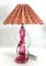 Lámpara de mesa Sommerso retorcida de cristal de Val Saint Lambert, 1953, Imagen 3