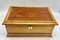 Arts & Crafts Oak Box with Decorative Brass and Mirror, 1910s 14