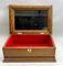 Arts & Crafts Oak Box with Decorative Brass and Mirror, 1910s, Image 5