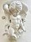 Escultura de pared de porcelana esmaltada, Italia, años 30, Imagen 5
