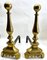 Iron and Brass Top Andirons, 1930, Set of 2 2