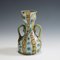 Millefiori Vase in Braun, Grün und Weiß von Brothers Toso Murano, 1910er 2