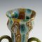 Millefiori Vase in Braun, Grün und Weiß von Brothers Toso Murano, 1910er 5