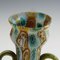 Millefiori Vase in Brown, Green and White from Brothers Toso Murano, 1910s 5