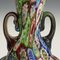 Antique Millefiori Vase with Handles by Fratelli Toso, 1890s 5
