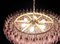 185 Pink Poliedri Murano Glass Chandelier, Image 6