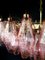 185 Pink Poliedri Murano Glass Chandelier, Image 15