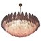 185 Pink Poliedri Murano Glass Chandelier, Image 1